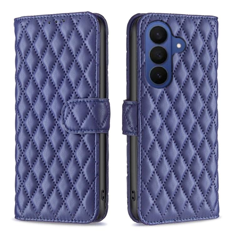 Diamond Lattice Wallet Flip Leather Phone Case