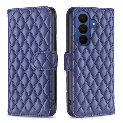 Diamond Lattice Wallet Flip Leather Phone Case, For Samsung Galaxy S26 5G, For Samsung Galaxy S25 5G, For Samsung Galaxy S25+ 5G, For Samsung Galaxy S25 Ultra 5G