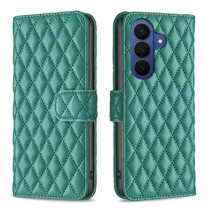 Diamond Lattice Wallet Flip Leather Phone Case, For Samsung Galaxy S26 5G, For Samsung Galaxy S25 5G, For Samsung Galaxy S25+ 5G, For Samsung Galaxy S25 Ultra 5G