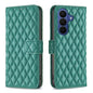 Diamond Lattice Wallet Flip Leather Phone Case, For Samsung Galaxy S26 5G, For Samsung Galaxy S25 5G, For Samsung Galaxy S25+ 5G, For Samsung Galaxy S25 Ultra 5G