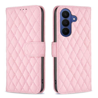 Diamond Lattice Wallet Flip Leather Phone Case, For Samsung Galaxy S26 5G, For Samsung Galaxy S25 5G, For Samsung Galaxy S25+ 5G, For Samsung Galaxy S25 Ultra 5G