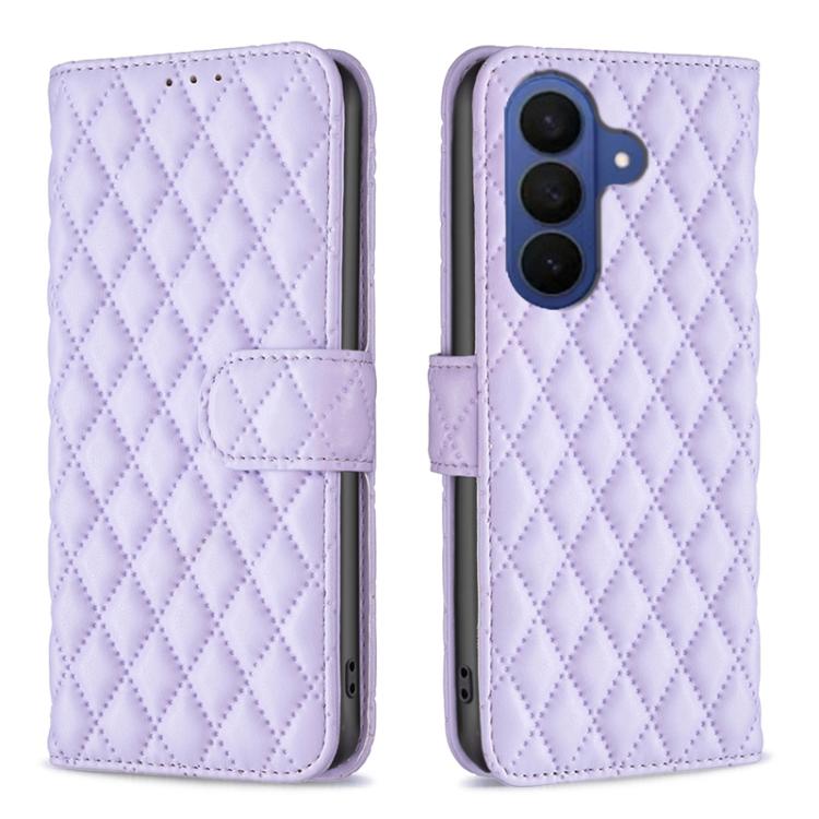 Diamond Lattice Wallet Flip Leather Phone Case, For Samsung Galaxy S26 5G, For Samsung Galaxy S25 5G, For Samsung Galaxy S25+ 5G, For Samsung Galaxy S25 Ultra 5G
