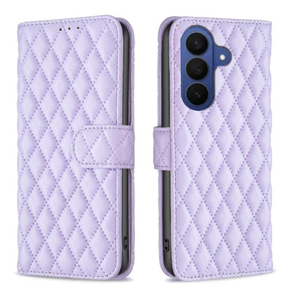 Diamond Lattice Wallet Flip Leather Phone Case, For Samsung Galaxy S26 5G, For Samsung Galaxy S25 5G, For Samsung Galaxy S25+ 5G, For Samsung Galaxy S25 Ultra 5G