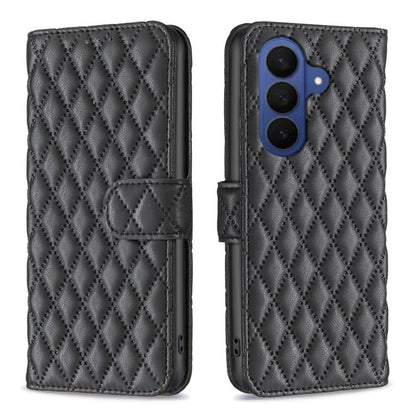 Diamond Lattice Wallet Flip Leather Phone Case, For Samsung Galaxy S26 5G, For Samsung Galaxy S25 5G, For Samsung Galaxy S25+ 5G, For Samsung Galaxy S25 Ultra 5G