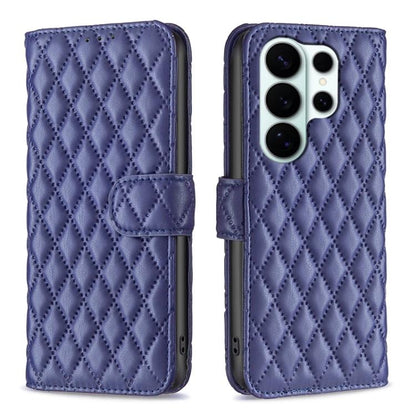 Diamond Lattice Wallet Flip Leather Phone Case