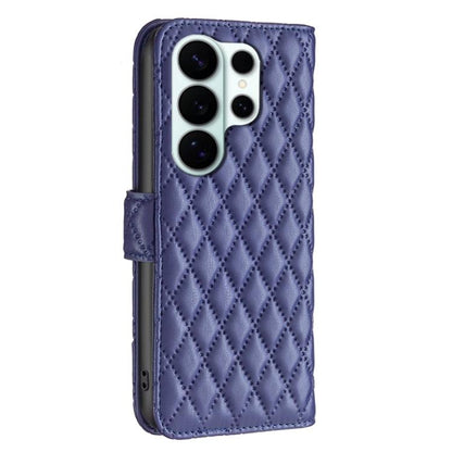 Diamond Lattice Wallet Flip Leather Phone Case