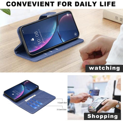 Diamond Lattice Wallet Flip Leather Phone Case