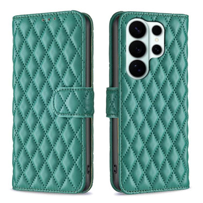 Diamond Lattice Wallet Flip Leather Phone Case