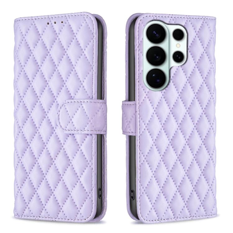 Diamond Lattice Wallet Flip Leather Phone Case