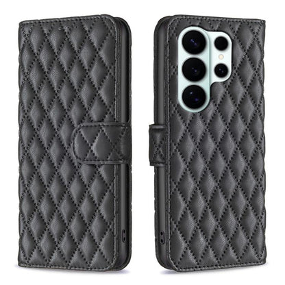 Diamond Lattice Wallet Flip Leather Phone Case, For Samsung Galaxy S26+ 5G, For Samsung Galaxy S26 Ultra 5G, For Samsung Galaxy S26 5G, For Samsung Galaxy S25 5G