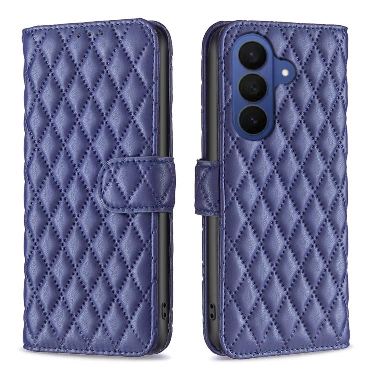 Diamond Lattice Wallet Flip Leather Phone Case, For Samsung Galaxy S26+ 5G, For Samsung Galaxy S26 Ultra 5G, For Samsung Galaxy S26 5G, For Samsung Galaxy S25 5G