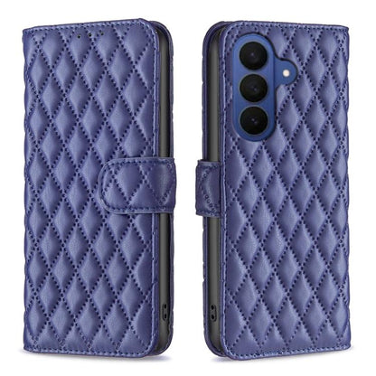 Diamond Lattice Wallet Flip Leather Phone Case, For Samsung Galaxy S26+ 5G, For Samsung Galaxy S26 Ultra 5G, For Samsung Galaxy S26 5G, For Samsung Galaxy S25 5G