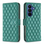 Diamond Lattice Wallet Flip Leather Phone Case, For Galaxy S26 FE 5G, For Samsung Galaxy S26+ 5G, For Samsung Galaxy S26 Ultra 5G, For Samsung Galaxy S26 5G
