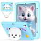 Cat Holder Silicone Hybrid PC Tablet Case with Strap