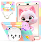 Cat Holder Silicone Hybrid PC Tablet Case with Strap