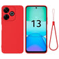 Solid Color Liquid Silicone Dropproof Full Coverage Phone Case, For Redmi 14C 4G, For Redmi 13 4G / 5G / Note 13R 5G, For Redmi A3x, For Redmi Turbo 3
