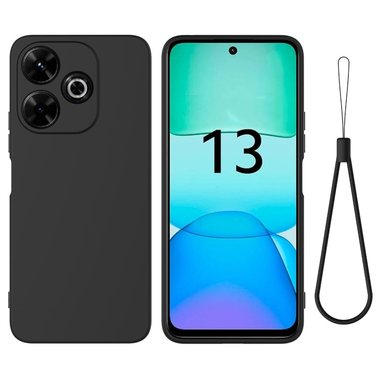 Solid Color Liquid Silicone Dropproof Full Coverage Phone Case, For Redmi 14C 4G, For Redmi 13 4G / 5G / Note 13R 5G, For Redmi A3x, For Redmi Turbo 3