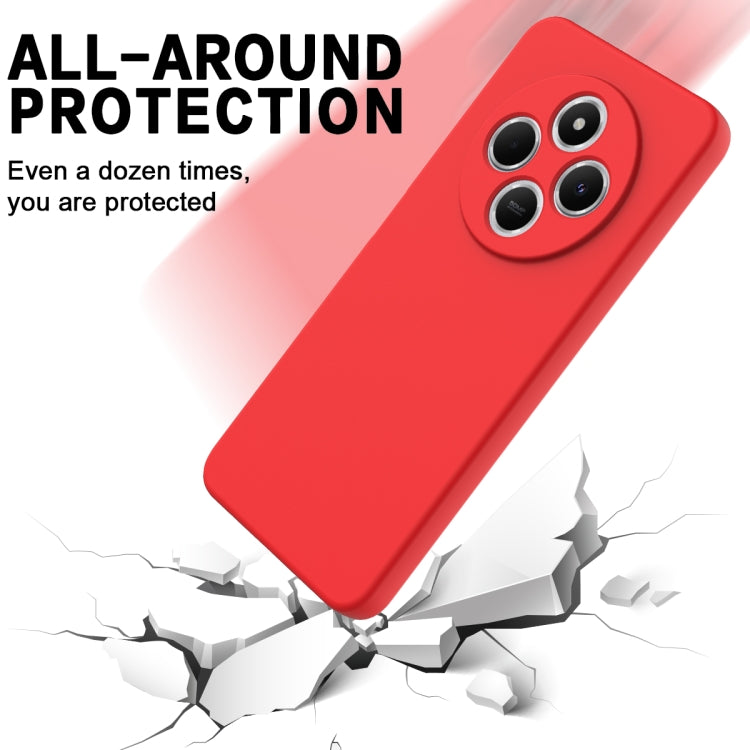 Solid Color Liquid Silicone Dropproof Full Coverage Phone Case, For Redmi 14C 4G, For Redmi 13 4G / 5G / Note 13R 5G, For Redmi A3x, For Redmi Turbo 3