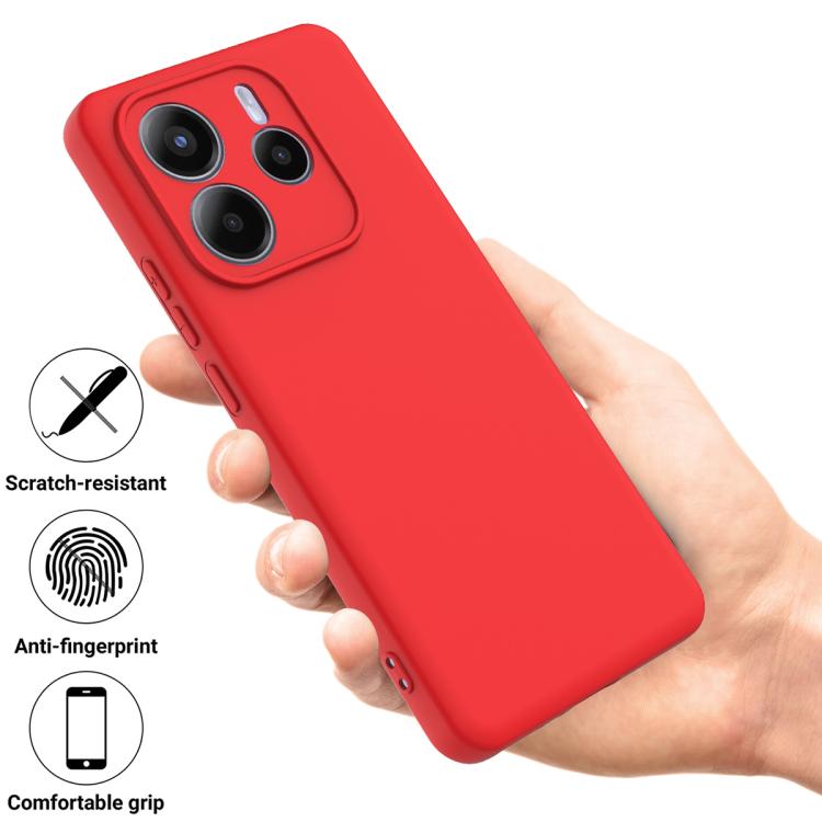 Solid Color Liquid Silicone Dropproof Full Coverage Phone Case, For Redmi Note 14 5G Global, For Redmi Note 14 Pro+ 5G, For Redmi Note 14 Pro 5G, For Redmi 14C 4G, For Redmi 13 4G / 5G / Note 13R 5G, For Redmi A3x