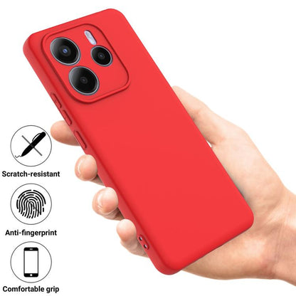 Solid Color Liquid Silicone Dropproof Full Coverage Phone Case, For Redmi Note 14 5G Global, For Redmi Note 14 Pro+ 5G, For Redmi Note 14 Pro 5G, For Redmi 14C 4G, For Redmi 13 4G / 5G / Note 13R 5G, For Redmi A3x