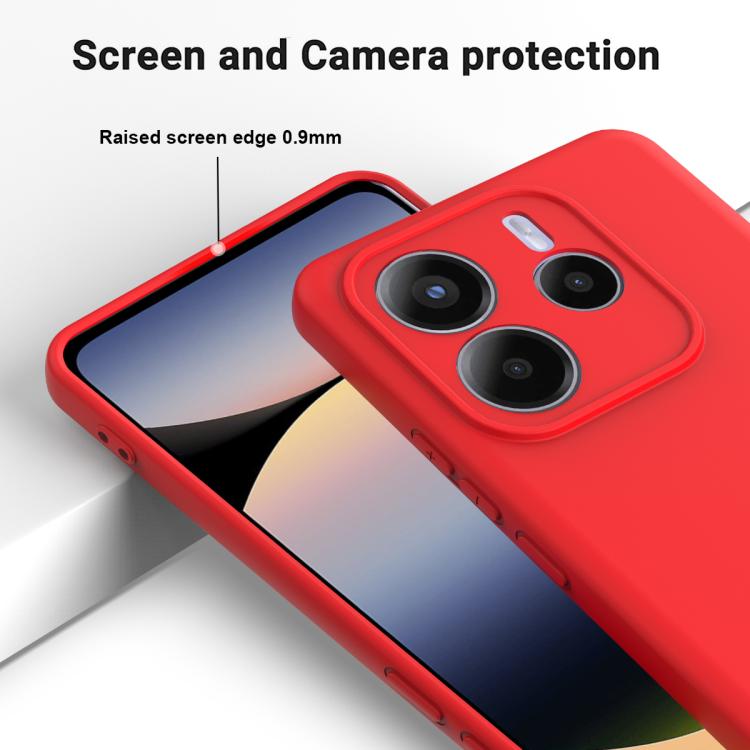 Solid Color Liquid Silicone Dropproof Full Coverage Phone Case, For Redmi Note 14 5G Global, For Redmi Note 14 Pro+ 5G, For Redmi Note 14 Pro 5G, For Redmi 14C 4G, For Redmi 13 4G / 5G / Note 13R 5G, For Redmi A3x