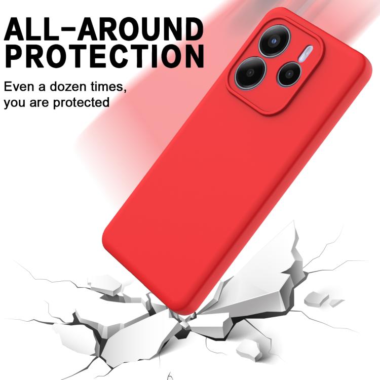 Solid Color Liquid Silicone Dropproof Full Coverage Phone Case, For Redmi Note 14 5G Global, For Redmi Note 14 Pro+ 5G, For Redmi Note 14 Pro 5G, For Redmi 14C 4G, For Redmi 13 4G / 5G / Note 13R 5G, For Redmi A3x