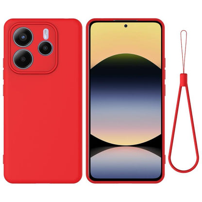 Solid Color Liquid Silicone Dropproof Full Coverage Phone Case, For Redmi Note 14 5G Global, For Redmi Note 14 Pro+ 5G, For Redmi Note 14 Pro 5G, For Redmi 14C 4G, For Redmi 13 4G / 5G / Note 13R 5G, For Redmi A3x