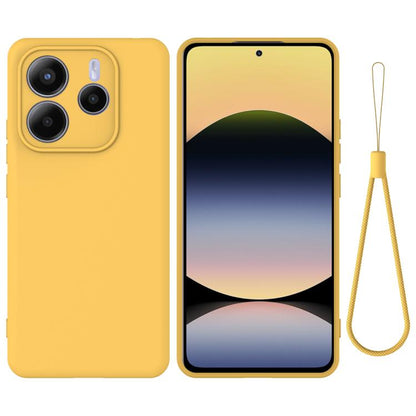 Solid Color Liquid Silicone Dropproof Full Coverage Phone Case, For Redmi Note 14 4G 163.25mm, For Redmi A4 5G, For Redmi A3 Pro, For Redmi Note 14 5G Global, For Redmi Note 14 Pro+ 5G, For Redmi Note 14 Pro 5G