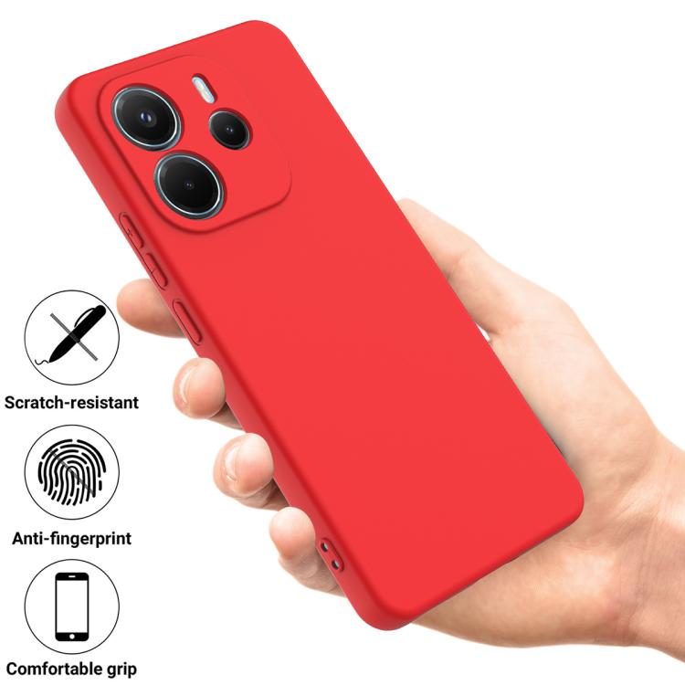Solid Color Liquid Silicone Dropproof Full Coverage Phone Case, For Redmi Note 14 4G 163.25mm, For Redmi A4 5G, For Redmi A3 Pro, For Redmi Note 14 5G Global, For Redmi Note 14 Pro+ 5G, For Redmi Note 14 Pro 5G