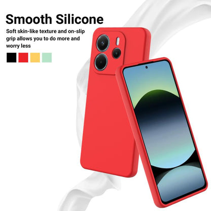 Solid Color Liquid Silicone Dropproof Full Coverage Phone Case, For Redmi Note 14 4G 163.25mm, For Redmi A4 5G, For Redmi A3 Pro, For Redmi Note 14 5G Global, For Redmi Note 14 Pro+ 5G, For Redmi Note 14 Pro 5G