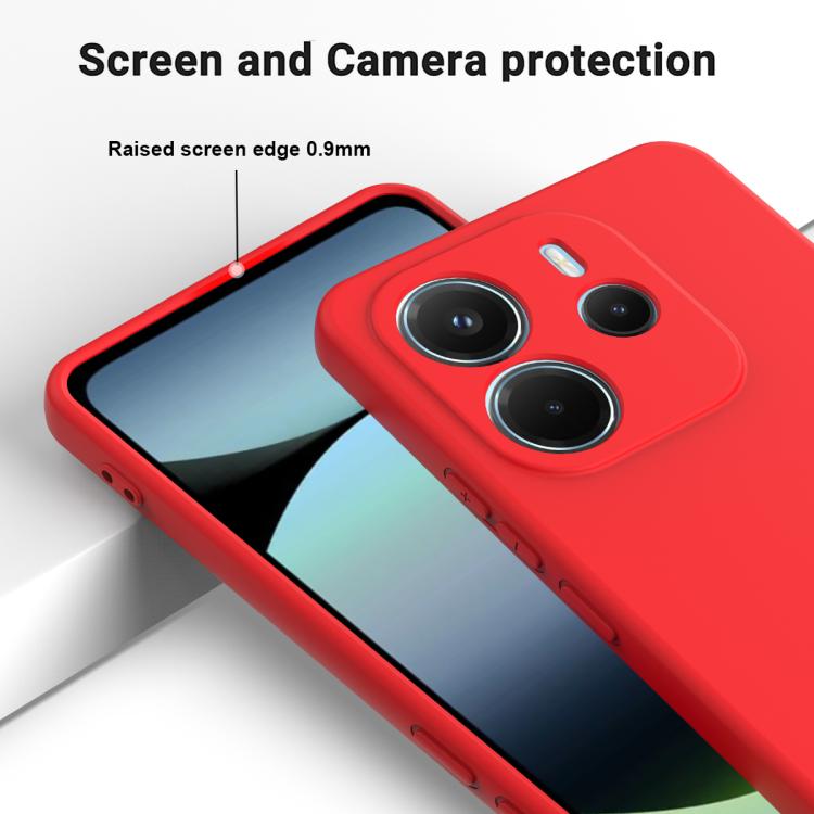 Solid Color Liquid Silicone Dropproof Full Coverage Phone Case, For Redmi Note 14 4G 163.25mm, For Redmi A4 5G, For Redmi A3 Pro, For Redmi Note 14 5G Global, For Redmi Note 14 Pro+ 5G, For Redmi Note 14 Pro 5G