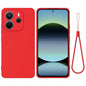 Solid Color Liquid Silicone Dropproof Full Coverage Phone Case, For Redmi K80 Pro, For Redmi K80, For Redmi Note 14 Pro 4G, For Redmi Note 14 4G 163.25mm, For Redmi A4 5G, For Redmi A3 Pro