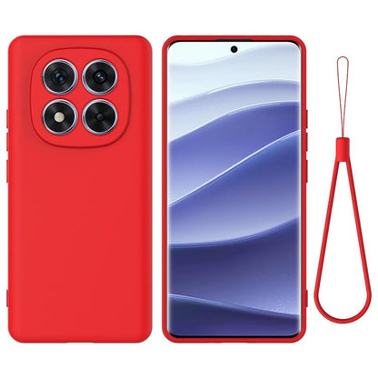 Solid Color Liquid Silicone Dropproof Full Coverage Phone Case, For Redmi K80 Pro, For Redmi K80, For Redmi Note 14 Pro 4G, For Redmi Note 14 4G 163.25mm, For Redmi A4 5G, For Redmi A3 Pro