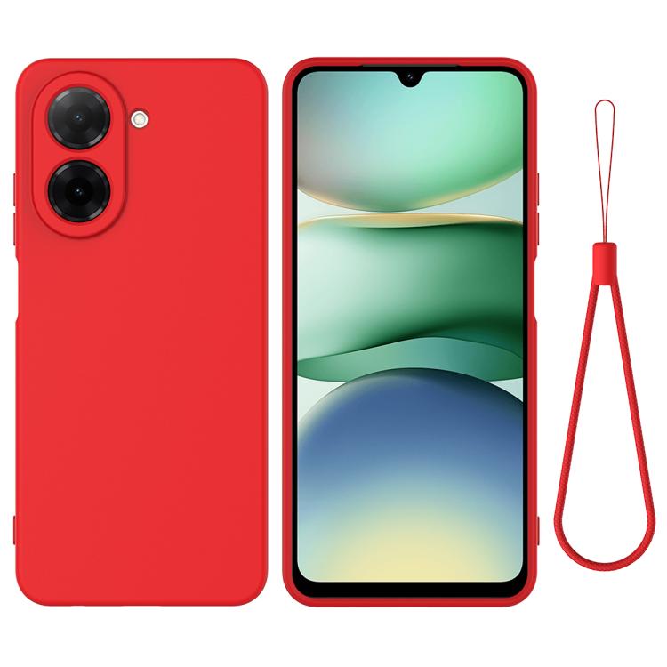 Solid Color Liquid Silicone Dropproof Full Coverage Phone Case, For Redmi 15C 5G / 4G Global 171mm, For Redmi 13x 4G, For Redmi A5 NFC 4G 173mm, For Redmi A5 4G 171.7mm / Poco C71, For Redmi Note 14S 4G, For Redmi Note 14 4G 164.84mm