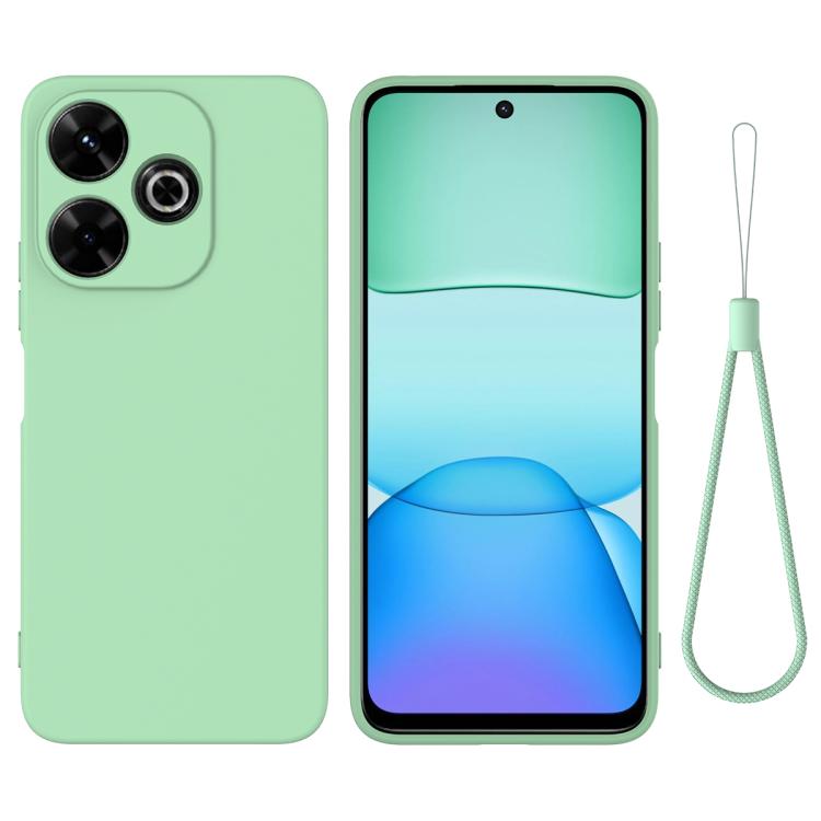 Solid Color Liquid Silicone Dropproof Full Coverage Phone Case, For Redmi 15C 5G / 4G Global 171mm, For Redmi 13x 4G, For Redmi A5 NFC 4G 173mm, For Redmi A5 4G 171.7mm / Poco C71, For Redmi Note 14S 4G, For Redmi Note 14 4G 164.84mm