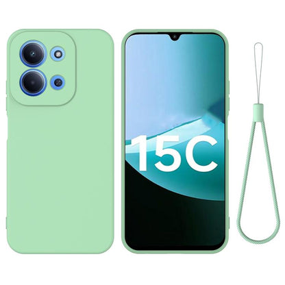 Solid Color Liquid Silicone Dropproof Full Coverage Phone Case, For Redmi Note 15 Pro 4G Global 163.2mm, For Redmi K90 / Poco F8 Pro, For Redmi Note 15 Pro 5G Global 163.6mm, For Redmi 15C 5G/4G EU 173mm/Poco C85 5G                                     ...