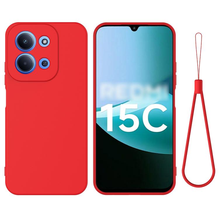 Solid Color Liquid Silicone Dropproof Full Coverage Phone Case, For Redmi 15C 5G / 4G Global 171mm, For Redmi 13x 4G, For Redmi A5 NFC 4G 173mm, For Redmi A5 4G 171.7mm / Poco C71, For Redmi Note 14S 4G, For Redmi Note 14 4G 164.84mm