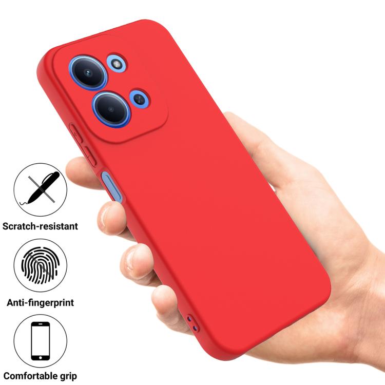 Solid Color Liquid Silicone Dropproof Full Coverage Phone Case, For Redmi 15C 5G / 4G Global 171mm, For Redmi 13x 4G, For Redmi A5 NFC 4G 173mm, For Redmi A5 4G 171.7mm / Poco C71, For Redmi Note 14S 4G, For Redmi Note 14 4G 164.84mm
