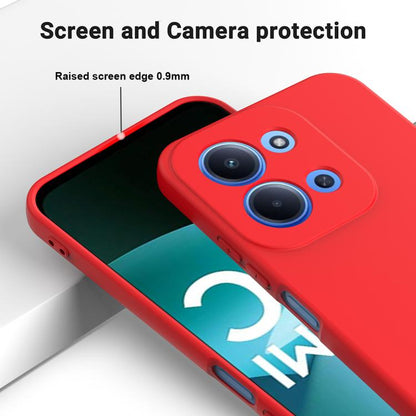 Solid Color Liquid Silicone Dropproof Full Coverage Phone Case, For Redmi 15C 5G / 4G Global 171mm, For Redmi 13x 4G, For Redmi A5 NFC 4G 173mm, For Redmi A5 4G 171.7mm / Poco C71, For Redmi Note 14S 4G, For Redmi Note 14 4G 164.84mm