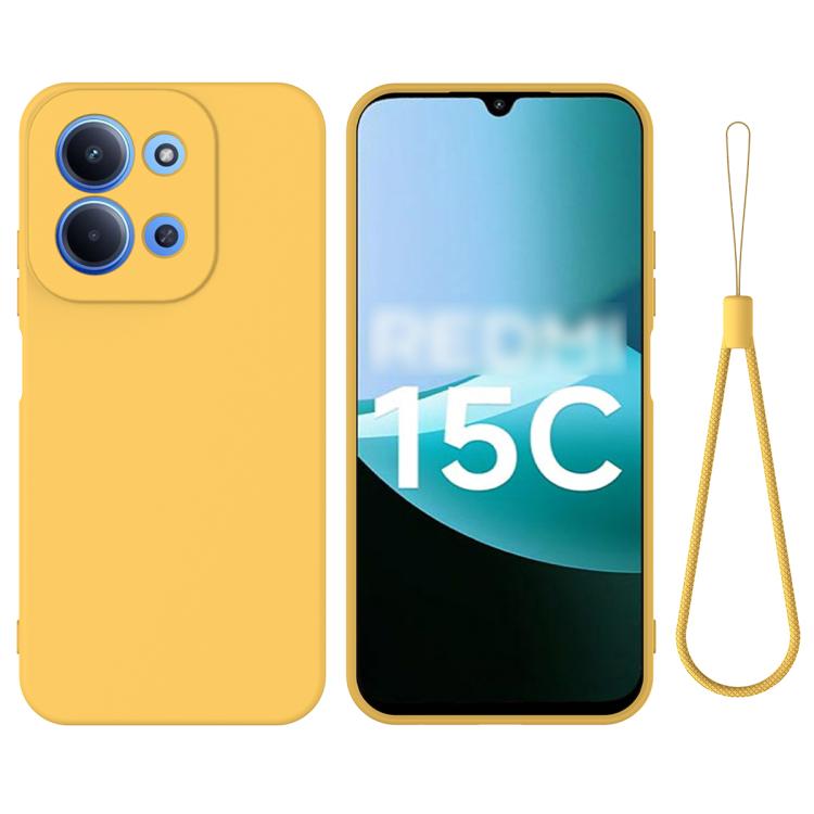 Solid Color Liquid Silicone Dropproof Full Coverage Phone Case, For Redmi 15C 5G / 4G Global 171mm, For Redmi 13x 4G, For Redmi A5 NFC 4G 173mm, For Redmi A5 4G 171.7mm / Poco C71, For Redmi Note 14S 4G, For Redmi Note 14 4G 164.84mm