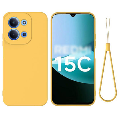 Solid Color Liquid Silicone Dropproof Full Coverage Phone Case, For Redmi 15C 5G / 4G Global 171mm, For Redmi 13x 4G, For Redmi A5 NFC 4G 173mm, For Redmi A5 4G 171.7mm / Poco C71, For Redmi Note 14S 4G, For Redmi Note 14 4G 164.84mm