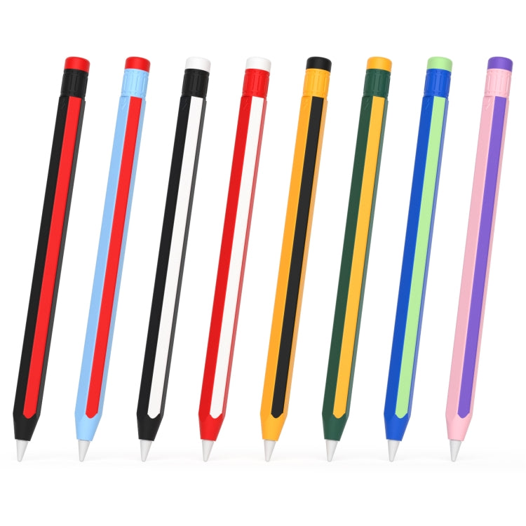 Colorful Pencil Style Stylus Silicone Protective Case, For Apple Pencil 2 / Pencil Pro