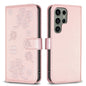 Four-leaf Embossed Leather Phone Case, For Galaxy S26 FE 5G, For Samsung Galaxy S25 Edge 5G, For Samsung Galaxy S25 Ultra 5G, For Samsung Galaxy S24 FE 5G