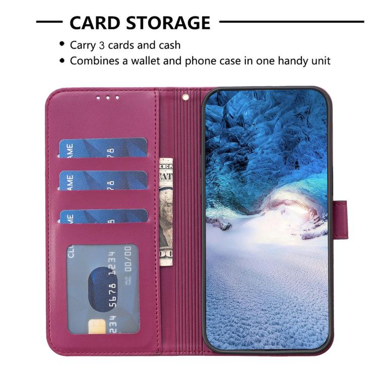 Four-leaf Embossed Leather Phone Case, For Samsung Galaxy S25 Edge 5G, For Samsung Galaxy S25 Ultra 5G, For Samsung Galaxy S24 FE 5G