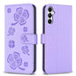 Four-leaf Embossed Leather Phone Case, For Galaxy S26 FE 5G, For Samsung Galaxy S25 Edge 5G, For Samsung Galaxy S25 Ultra 5G, For Samsung Galaxy S24 FE 5G