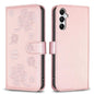 Four-leaf Embossed Leather Phone Case, For Galaxy S26 FE 5G, For Samsung Galaxy S25 Edge 5G, For Samsung Galaxy S25 Ultra 5G, For Samsung Galaxy S24 FE 5G