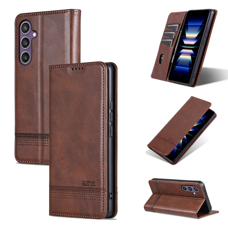 AZNS Magnetic Calf Texture Flip Leather Phone Case