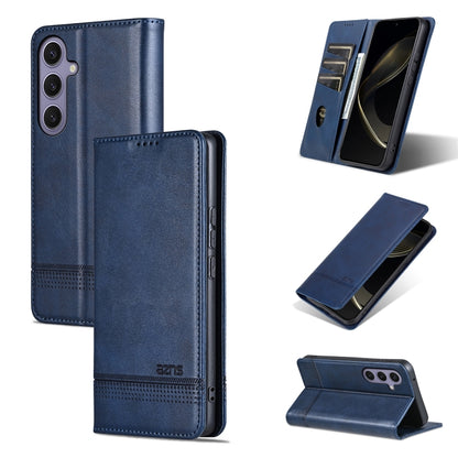 AZNS Magnetic Calf Texture Flip Leather Phone Case, For Samsung Galaxy S25 Edge 5G, For Samsung Galaxy S25 5G, For Samsung Galaxy S25+ 5G, For Samsung Galaxy S25 Ultra 5G