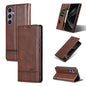 AZNS Magnetic Calf Texture Flip Leather Phone Case, For Samsung Galaxy S25 Edge 5G, For Samsung Galaxy S25 5G, For Samsung Galaxy S25+ 5G, For Samsung Galaxy S25 Ultra 5G