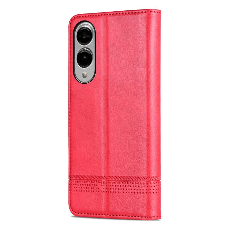 AZNS Magnetic Calf Texture Flip Leather Phone Case, For Samsung Galaxy S25 Edge 5G, For Samsung Galaxy S25 5G, For Samsung Galaxy S25+ 5G, For Samsung Galaxy S25 Ultra 5G